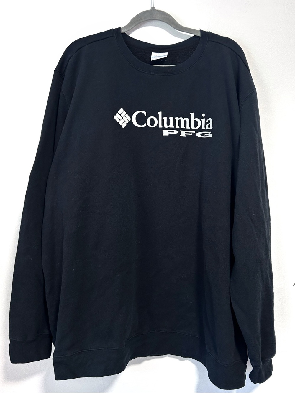 Columbia PFG Crewneck Sweatshirt Men’s 3XT Black 3XL Tall